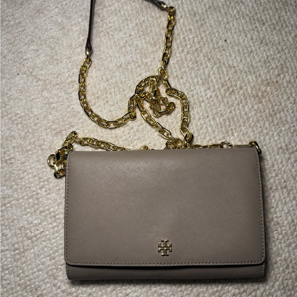 Tory Burch Taupe Crossbody Bag